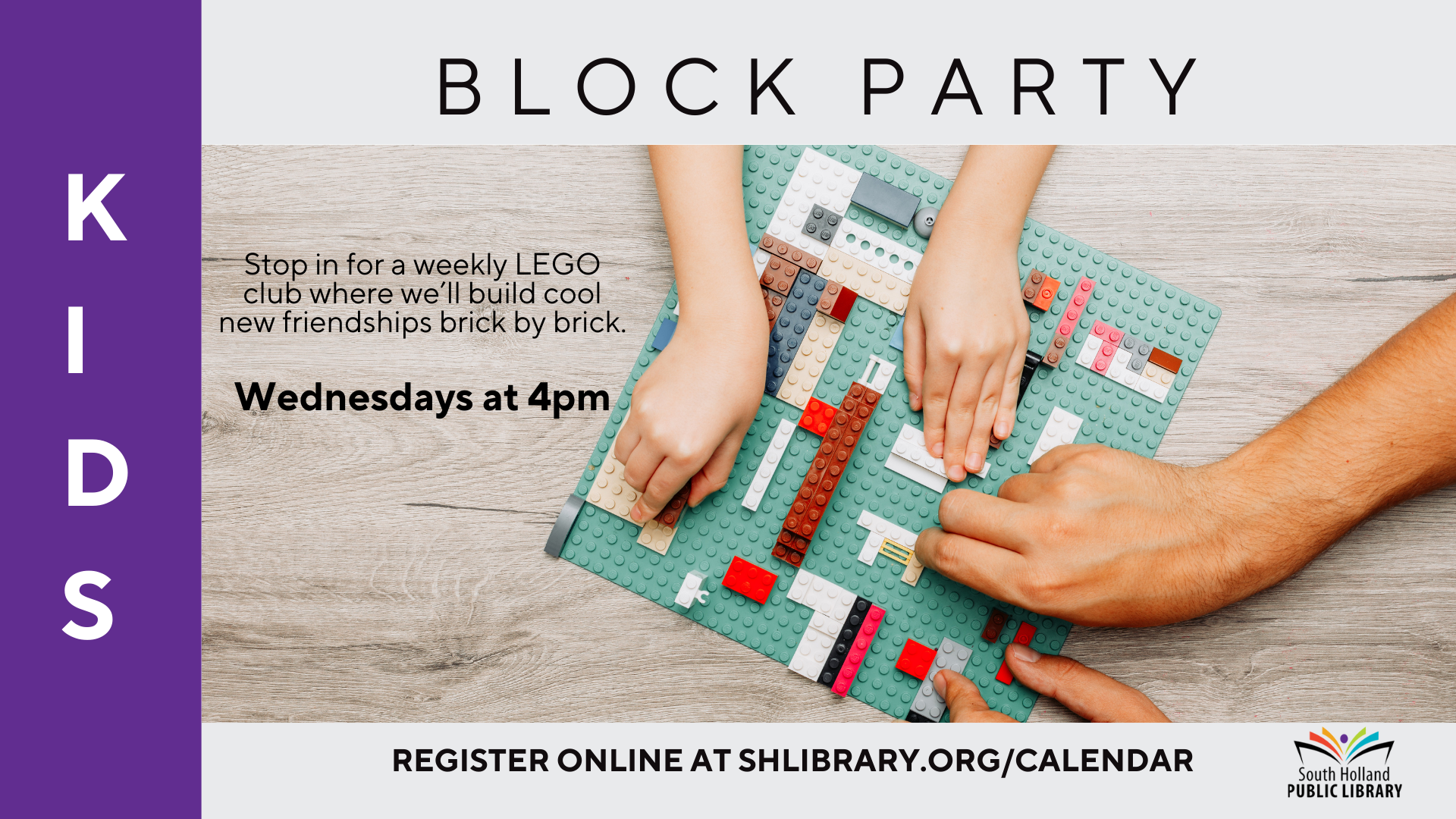Block Party!  Lego Club